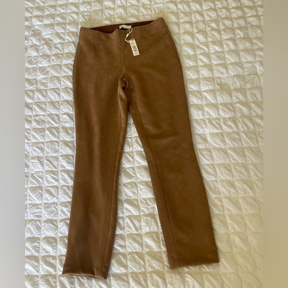 Max Studio Tan Faux Suede Skinny Pants - Picture 11 of 12